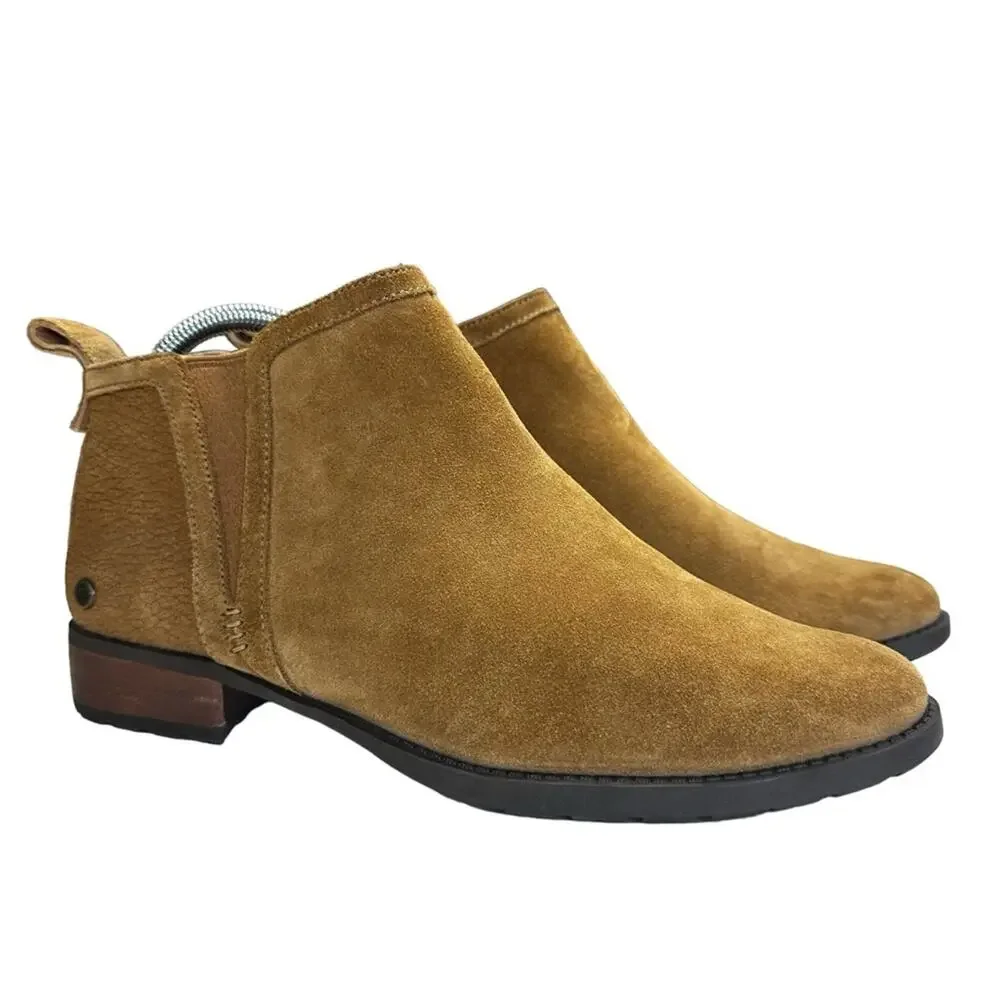 Ugg McClaire Ankle Boots Womens 9 Chestnut Tan Suede Leather Chelsea